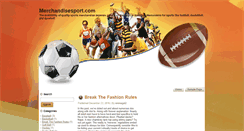 Desktop Screenshot of merchandisesport.com